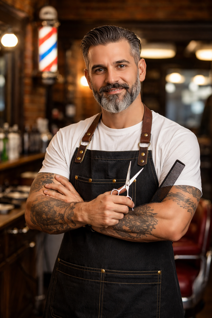 Quick Cuts barber in Philadelphia barbershop
